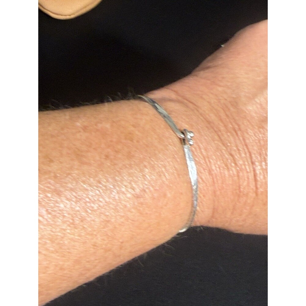 James Avery Hand Hammered Sterling Silver Hook-On Bracelet (PAP008023) - Picture 11 of 12